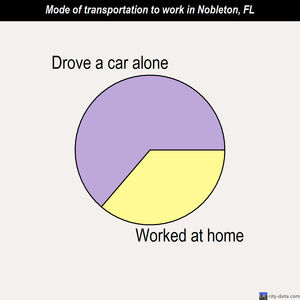 Nobleton mode of transportation to work chart