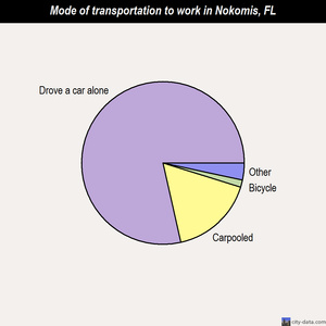 Nokomis mode of transportation to work chart