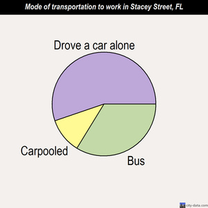 Stacey Street mode of transportation to work chart