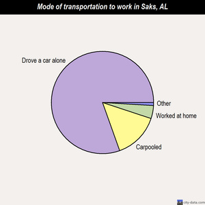 Saks mode of transportation to work chart