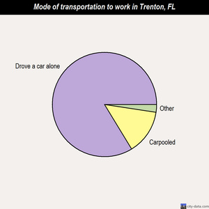 Trenton mode of transportation to work chart