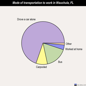 Wauchula mode of transportation to work chart