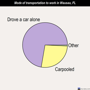 Wausau mode of transportation to work chart