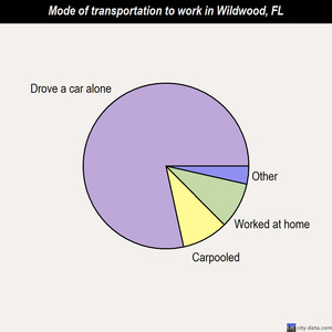 Wildwood mode of transportation to work chart