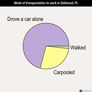 Zellwood mode of transportation to work chart