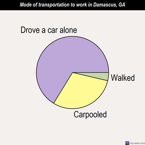 Damascus mode of transportation to work chart