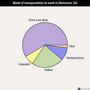 Demorest mode of transportation to work chart