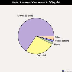 Ellijay mode of transportation to work chart