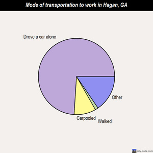 Hagan mode of transportation to work chart