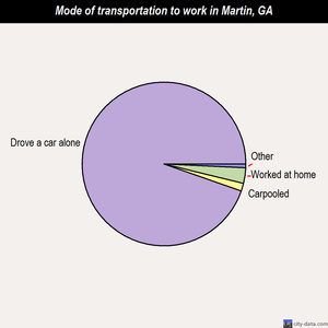 Martin mode of transportation to work chart