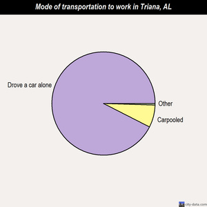 Triana mode of transportation to work chart