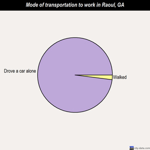 Raoul mode of transportation to work chart