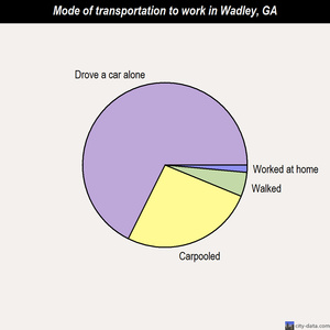 Wadley mode of transportation to work chart