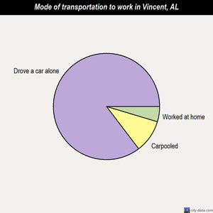 Vincent mode of transportation to work chart