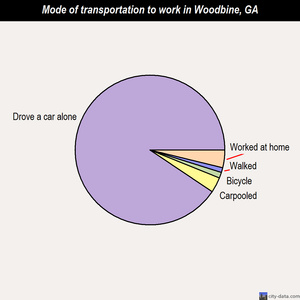 Woodbine mode of transportation to work chart