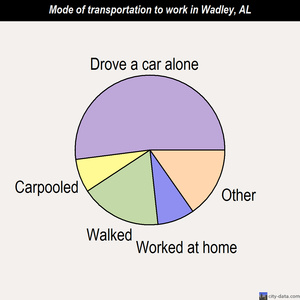Wadley mode of transportation to work chart