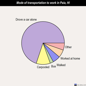 Paia mode of transportation to work chart
