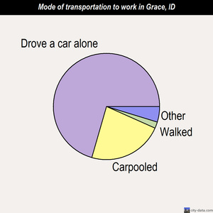 Grace mode of transportation to work chart