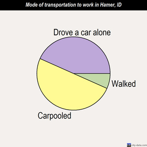 Hamer mode of transportation to work chart