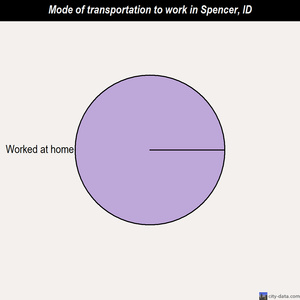 Spencer mode of transportation to work chart
