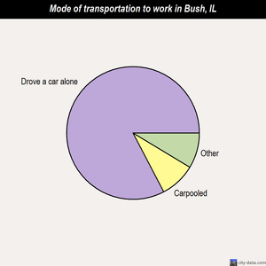 Bush mode of transportation to work chart