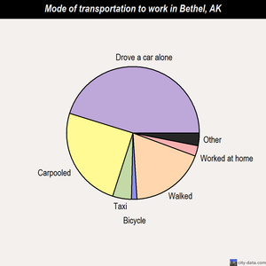 Bethel mode of transportation to work chart
