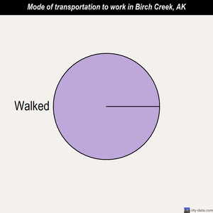 Birch Creek mode of transportation to work chart