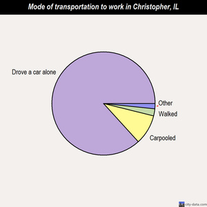 Christopher mode of transportation to work chart
