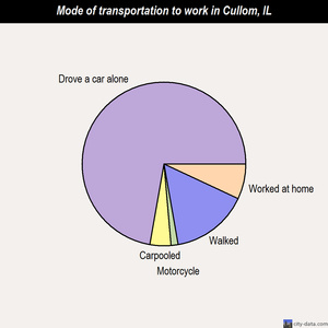 Cullom mode of transportation to work chart
