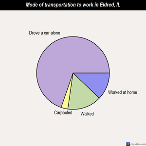 Eldred mode of transportation to work chart