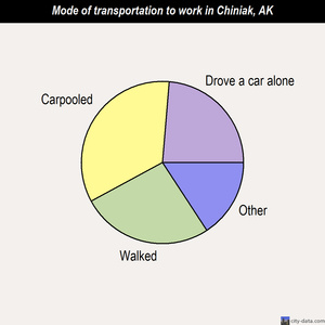 Chiniak mode of transportation to work chart