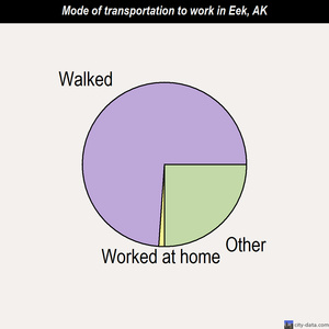 Eek mode of transportation to work chart