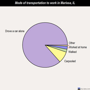 Marissa mode of transportation to work chart