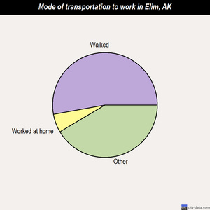 Elim mode of transportation to work chart