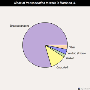 Morrison mode of transportation to work chart