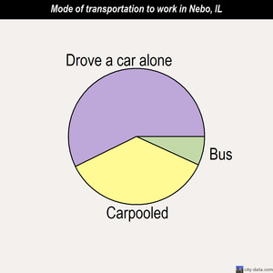 Nebo mode of transportation to work chart
