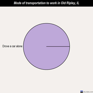 Old Ripley mode of transportation to work chart