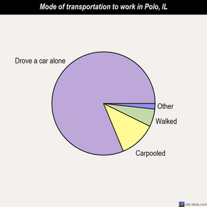 Polo mode of transportation to work chart