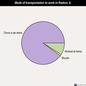 Radom mode of transportation to work chart