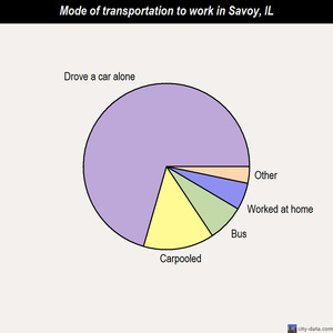 Savoy mode of transportation to work chart