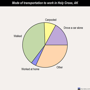 Holy Cross mode of transportation to work chart