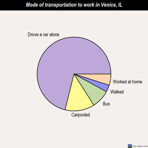 Venice mode of transportation to work chart