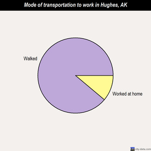 Hughes mode of transportation to work chart