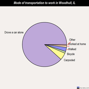Woodhull mode of transportation to work chart
