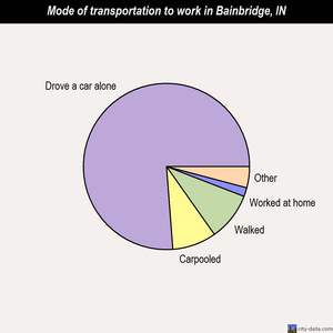 Bainbridge mode of transportation to work chart