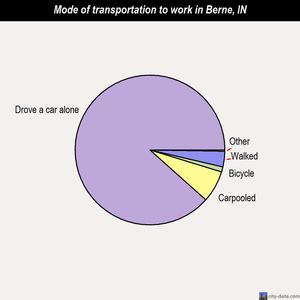 Berne mode of transportation to work chart