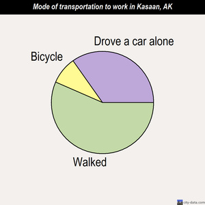 Kasaan mode of transportation to work chart