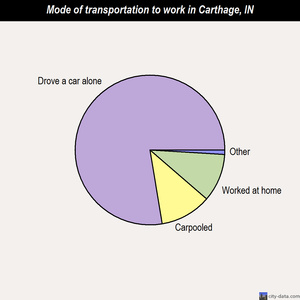 Carthage mode of transportation to work chart