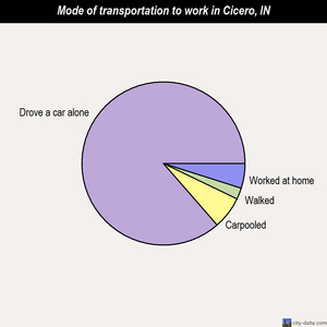 Cicero mode of transportation to work chart