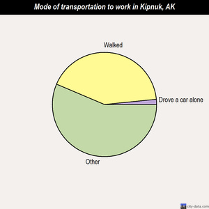 Kipnuk mode of transportation to work chart